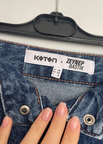 xs Beden mavi Renk Koton Düğmeli Lacivert Denim Mini Etek