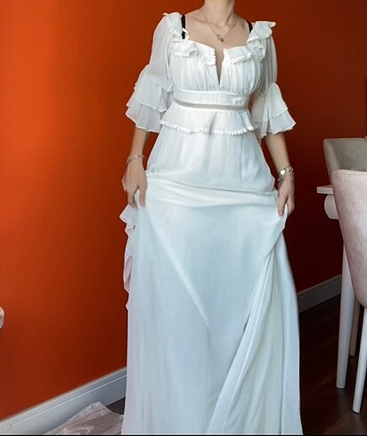 Trendyol & Milla Beyaz elbise