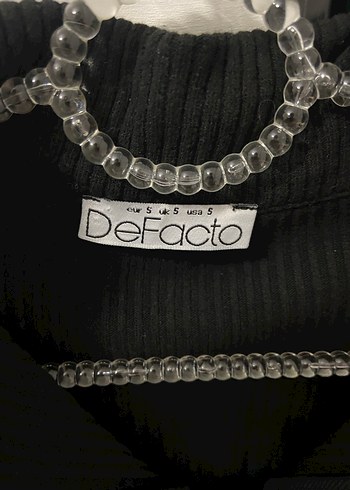 Defacto Fermuarlı Siyah Vücuda Oturan Kadın Hırka - Görsel 2