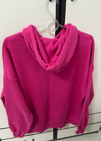 Ltb Kadın Pembe Kapüşonlu Sweatshirt - Görsel 3