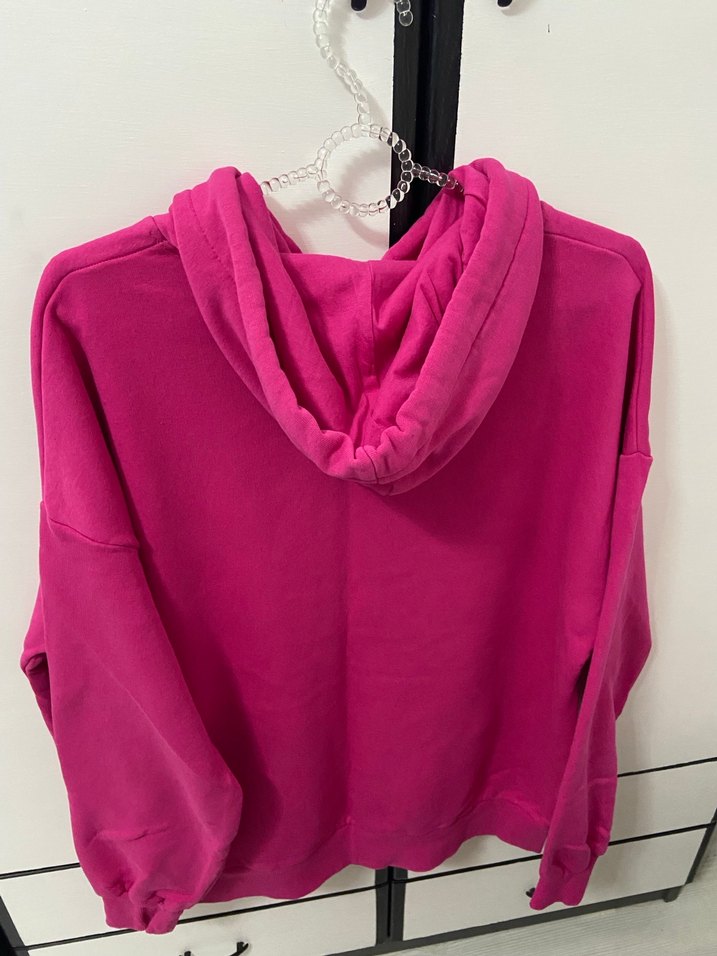 Ltb Kadın Pembe Kapüşonlu Sweatshirt - Görsel 3