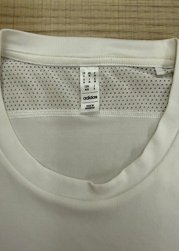 Erkek Beyaz Kısa Kollu Adidas Tişört - Görsel 2