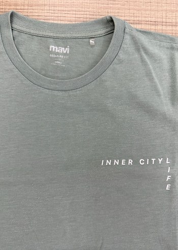 Mavi Pamuklu Erkek Tişört - Görsel 2