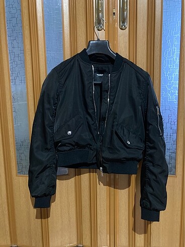 Pull&Bear Siyah Kadın Bomber Ceket