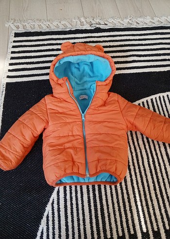 HelloBaby Turuncu Kapüşonlu Erkek Çocuk Mont
