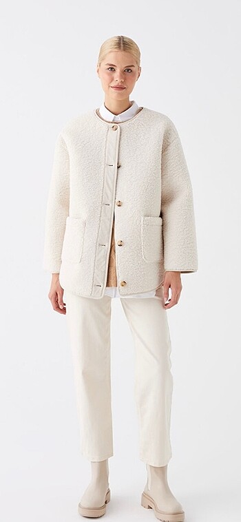 m Beden LCW KADIN TEDDY MONT
