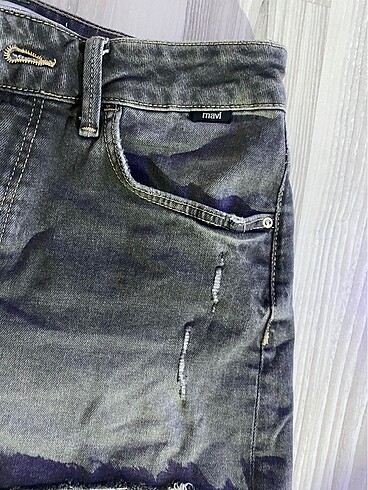 36 Beden gri Renk mavi jeans kot sort