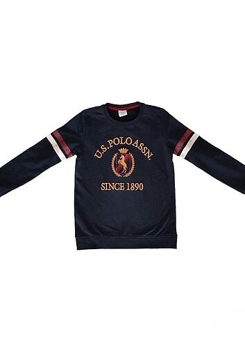 U.S Polo Assn. 10 yaş US Polo orijinal erkek çocuk sweatshirt