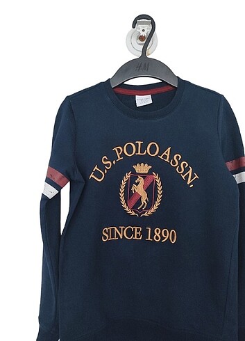 10 Yaş Beden lacivert Renk 10 yaş US Polo orijinal erkek çocuk sweatshirt