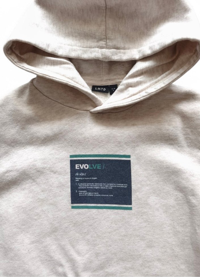 Kapüşonlu açık bej erkek çocuk sweatshirt 13-14 yaş - Görsel 3