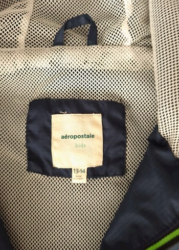 Erkek Çocuk 13-14 yaş için  Mavi Kapüşonlu Yagmurluk - Görsel 3