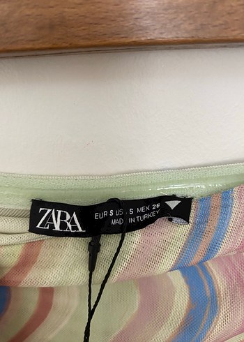 Zara Zara Uzun Straplez Elbise