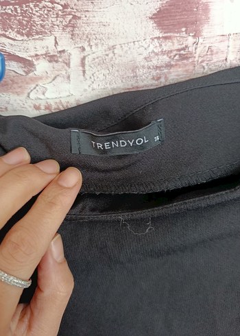 Drapeli Siyah Uzun  Eteği - Görsel 4