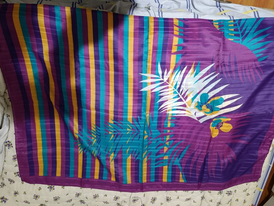 Uzun Bağlamalı Çok Renkli Bohem Pareo - Görsel 2