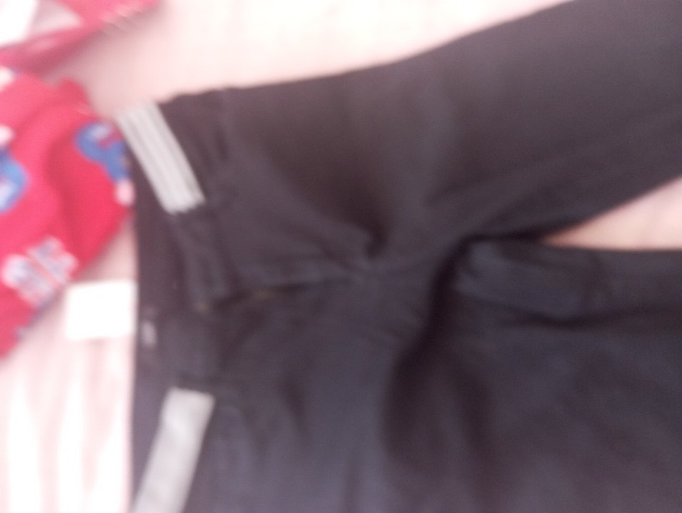 Siyah Çizgili Fermuarlı Denim Kadın Jean - Görsel 2