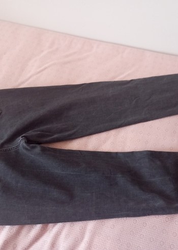 Gri Elastik Denim Kadın Jean - Görsel 5