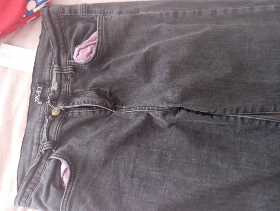 Gri Elastik Denim Kadın Jean - Görsel 4