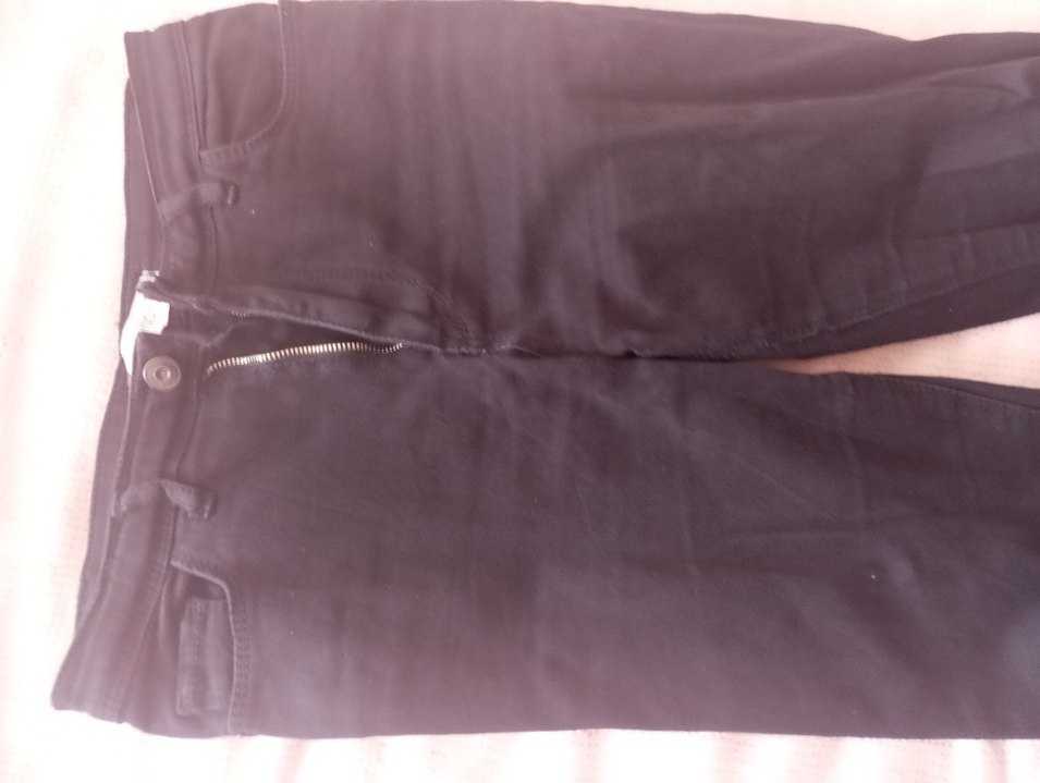 Drapeli Siyah Kadın Kumaş Pantolon - Görsel 2