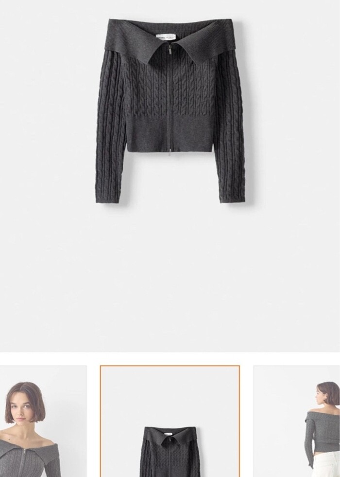 Bershka kazak - Görsel 3