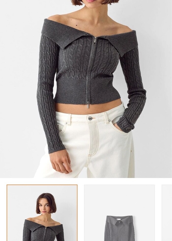 Bershka kazak - Görsel 4