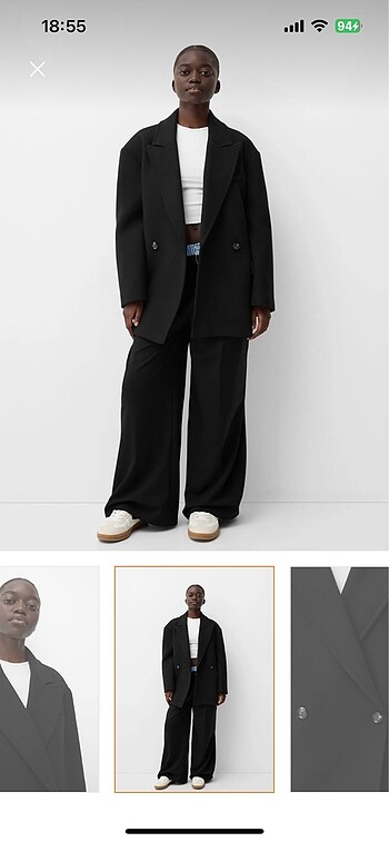 Siyah ceket kaban - Görsel 3