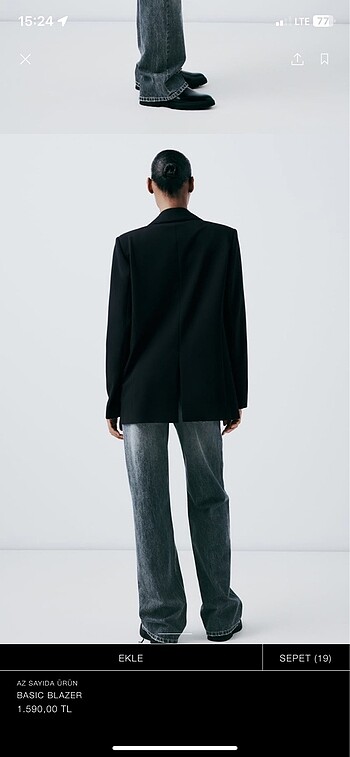 xs Beden Zara blazer