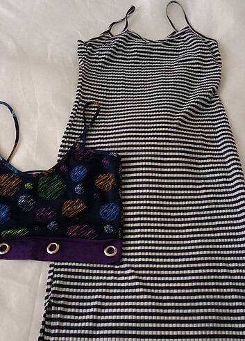 LC Waikiki Askılı elbise ve crop