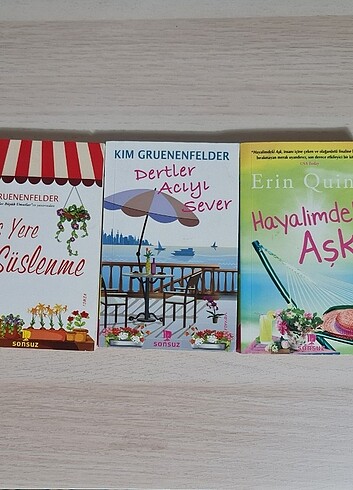 3 KİTAP Hayalimdeki Aşk, Dertler Acıyı Sever, Boş Yere Süslenme