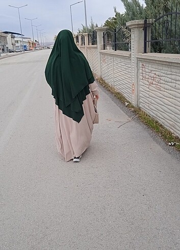 Diğer Medine ipeği iki katlı suffle ( khimar)