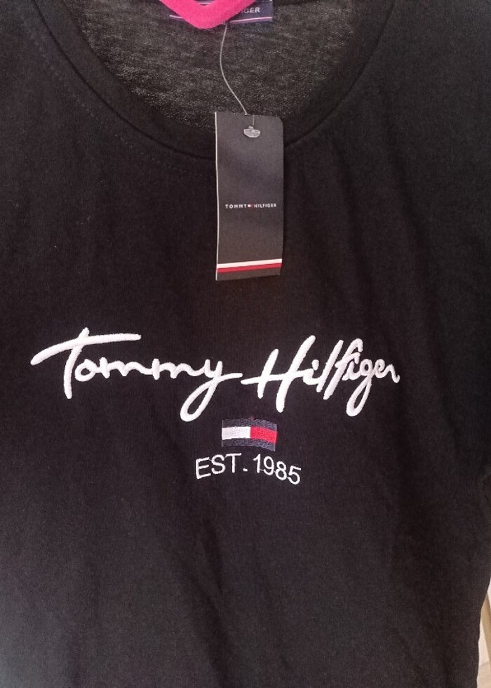 Tommy Hilfiger t-shirt yüzde yüz pamuk  - Görsel 3