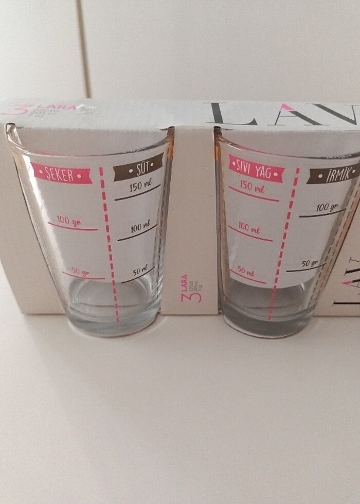 Lav Lara ölçü bardağı  - Görsel 2