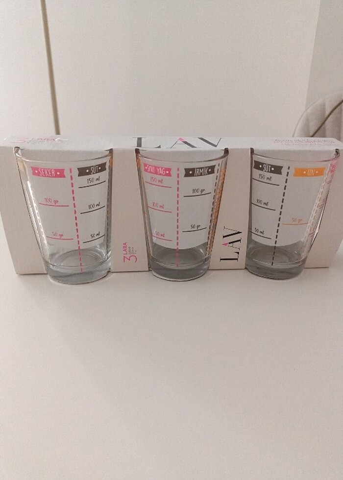 Lav Lara ölçü bardağı  - Görsel 3