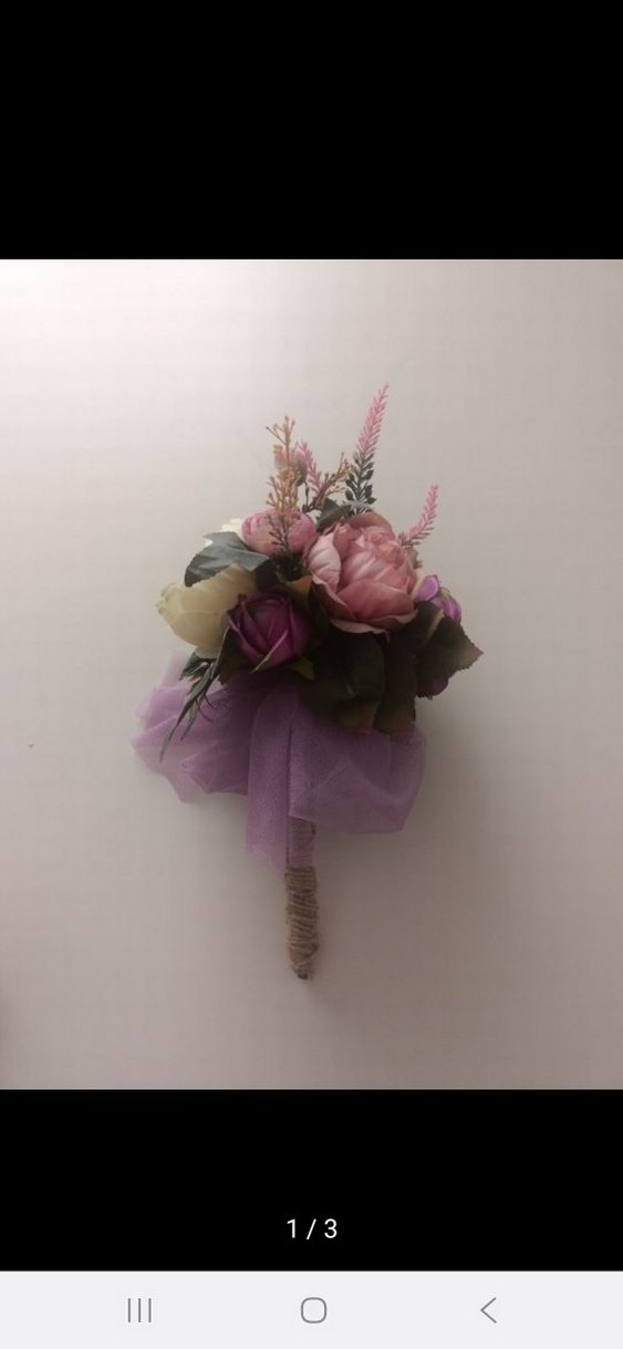 Pembe Dantel Bohem Gelin Buketi - Görsel 4