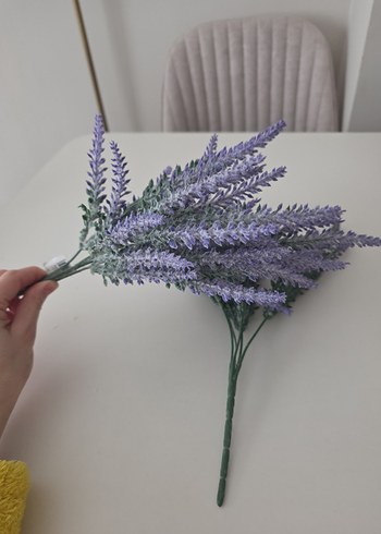 Pastel Mor Dekoratif Yapay Lavanta Demeti yapay çiçek - Görsel 4