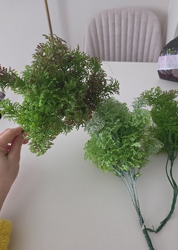 Yeşil Dekoratif Yapay Bitki Demeti 3 adet - Görsel 3