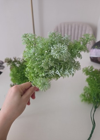 Yeşil Dekoratif Yapay Bitki Demeti 3 adet - Görsel 2