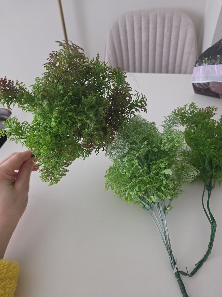 Yeşil Dekoratif Yapay Bitki Demeti 3 adet - Görsel 3