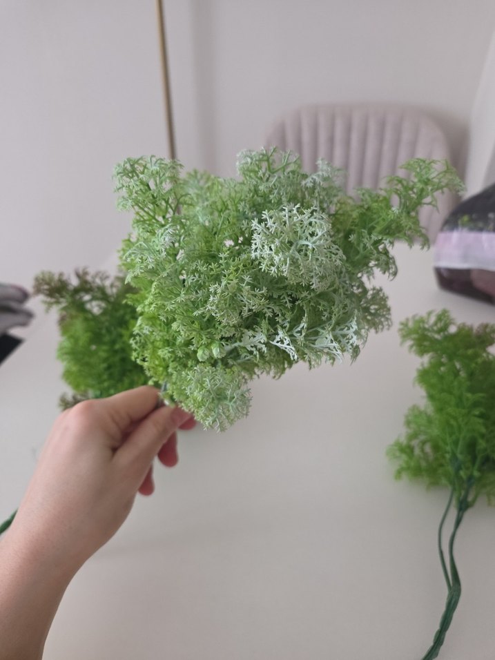 Yeşil Dekoratif Yapay Bitki Demeti 3 adet - Görsel 2