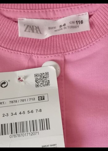 Zara Barbie Baskılı Pembe Kız Boleroiadesiz 5-6 yaş - Görsel 3