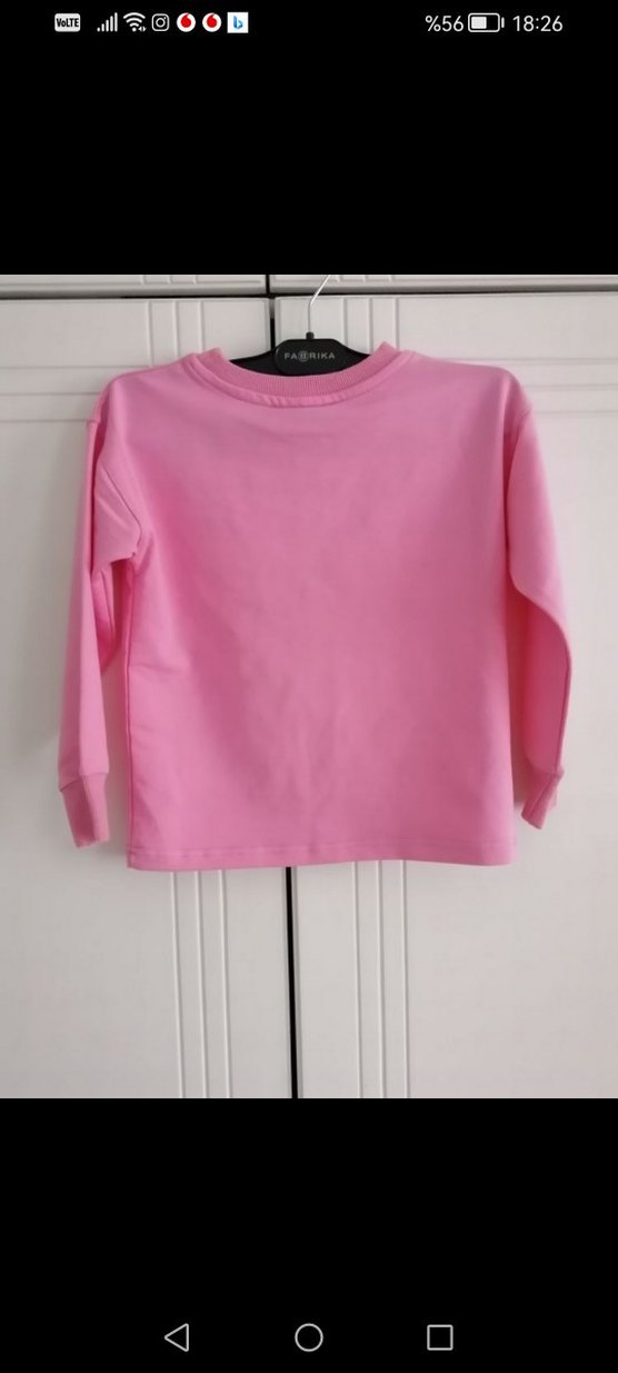 Zara Barbie Baskılı Pembe Kız Boleroiadesiz 5-6 yaş - Görsel 2