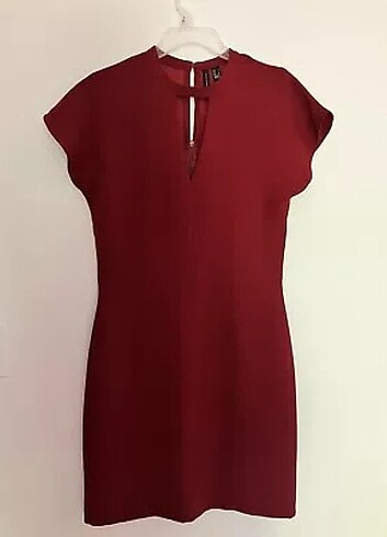 Mango Bordo Elbise