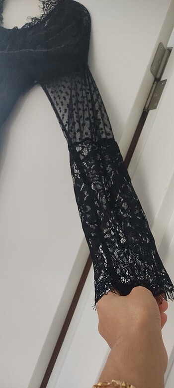 Madonna yaka elbise  - Görsel 3