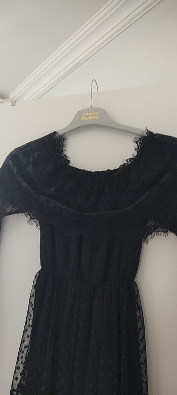 Madonna yaka elbise  - Görsel 4