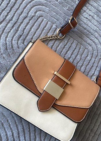 Bej Deri Tokalı Kadın Çanta - Görsel 2