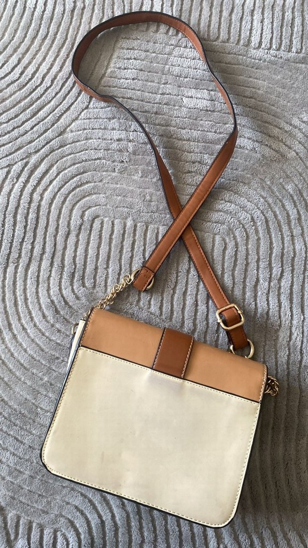 Bej Deri Tokalı Kadın Çanta - Görsel 3