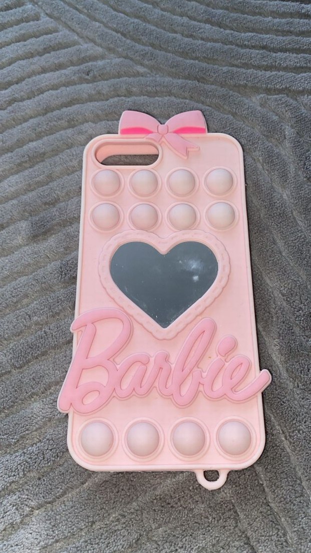 Düğmeli Pembe Barbie Telefon Kılıfı - Görsel 2