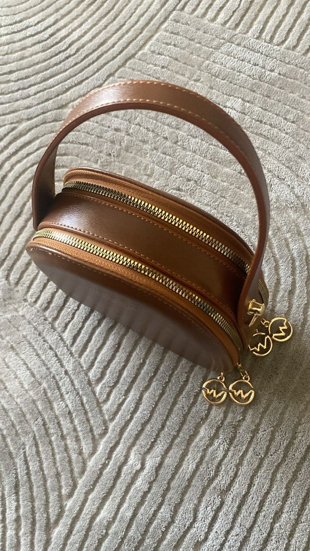 Bej Deri Kadın Çanta - Walentia - Görsel 2