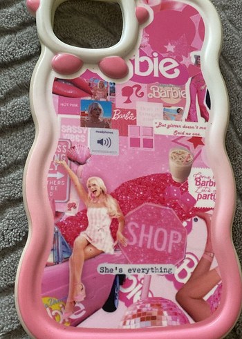 Pembe Payetli Pop Kültür Telefon Kılıfı - Görsel 2