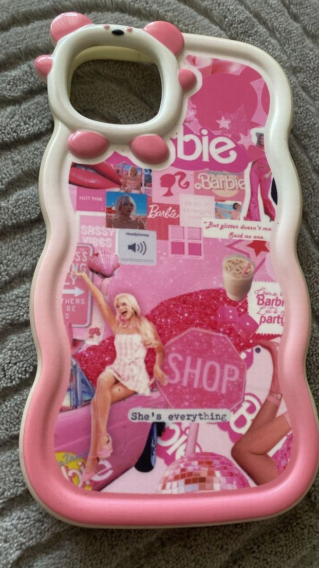 Pembe Payetli Pop Kültür Telefon Kılıfı - Görsel 2