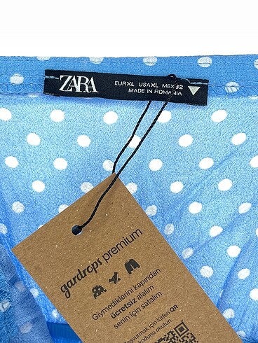 xl Beden mavi Renk Zara Kısa Elbise %70 İndirimli.